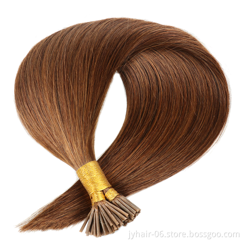 Wholesale Russian Pre Bonded Human Hair Raw Double Drawn Remy U Tip Flat Tip i Tip Hair Extensions